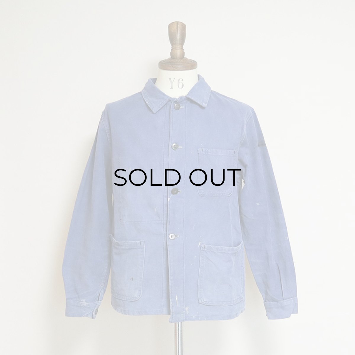 画像15: OLD SUPER L.P.G. COTTON TWILL FRENCH WORK JACKET (15)