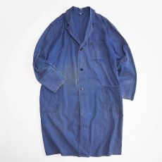 画像1: OLD UNKNOWN BRAND COTTON TWILL EURO WORK COAT (1)