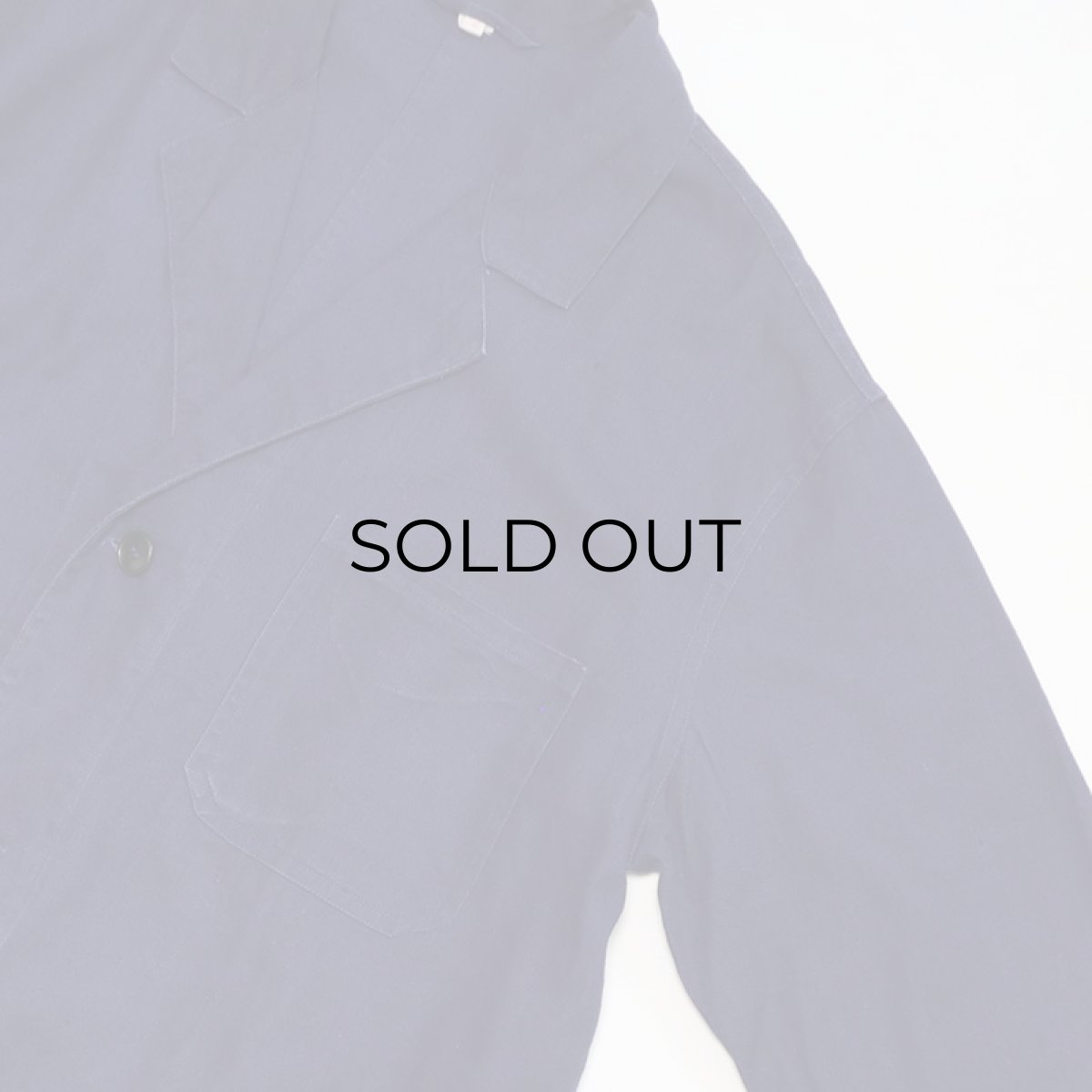 画像3: OLD UNKNOWN BRAND COTTON TWILL EURO WORK COAT (3)