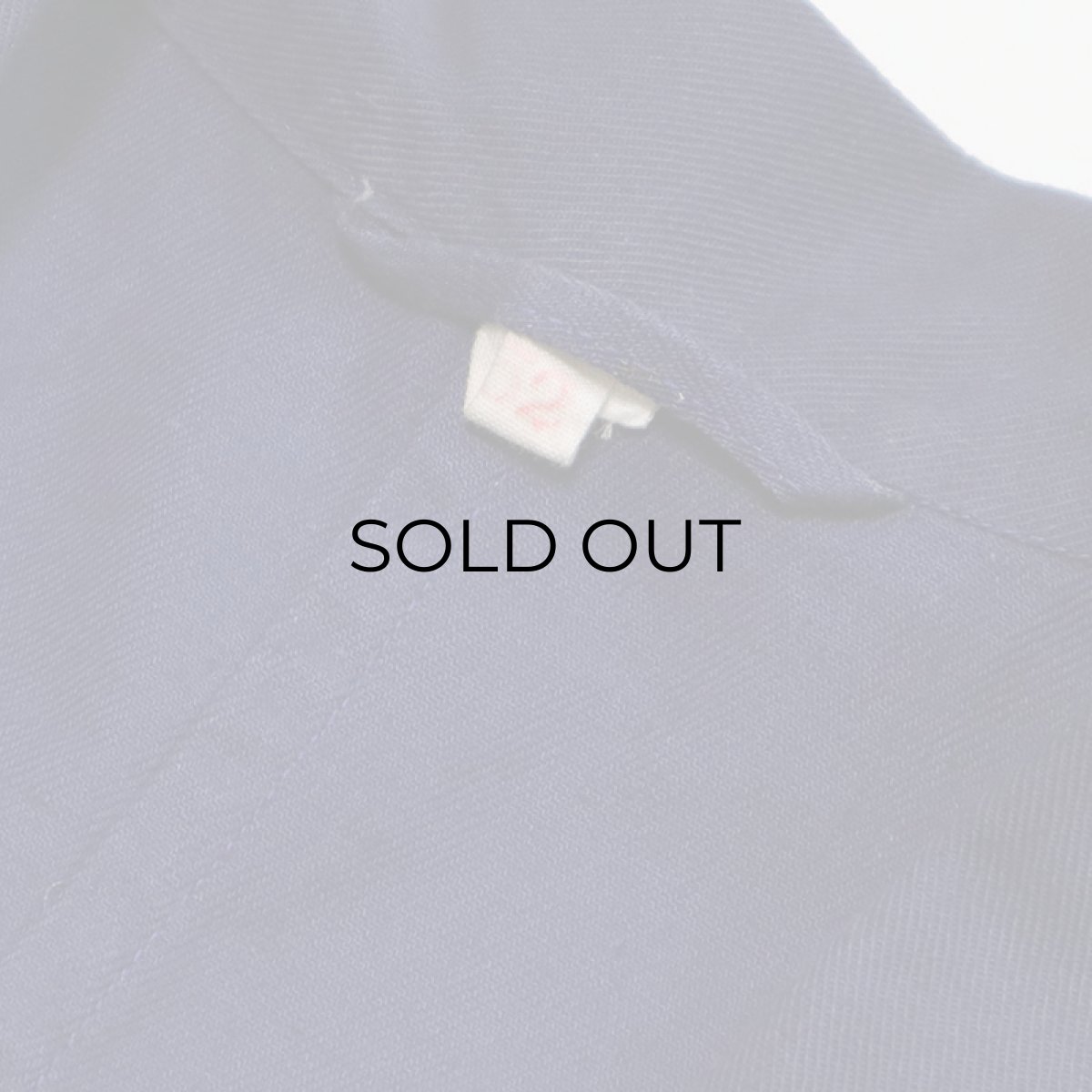 画像7: OLD UNKNOWN BRAND COTTON TWILL EURO WORK COAT (7)