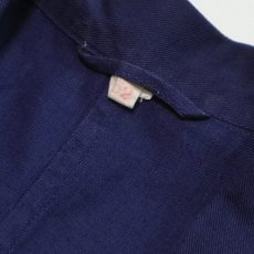 画像7: OLD UNKNOWN BRAND COTTON TWILL EURO WORK COAT (7)