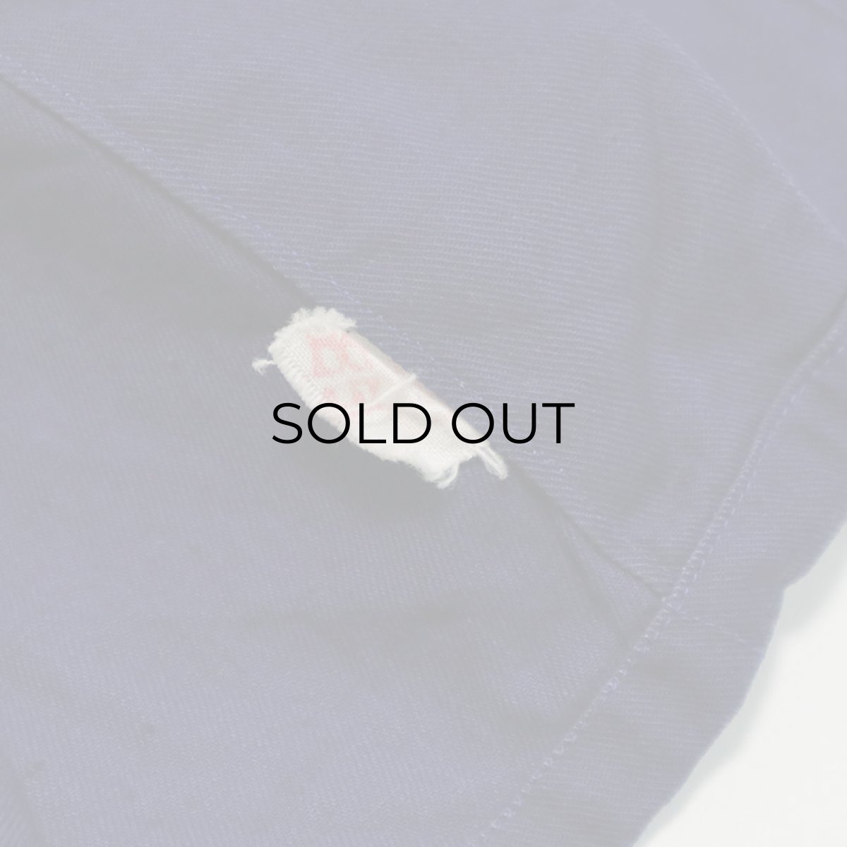 画像8: OLD UNKNOWN BRAND COTTON TWILL EURO WORK COAT (8)