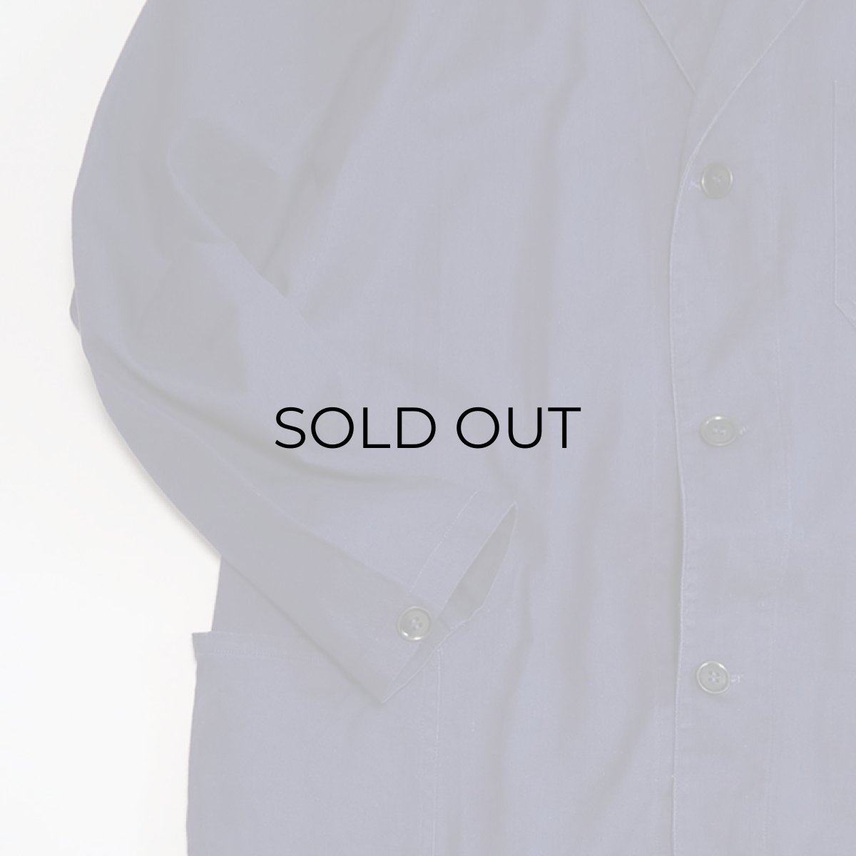 画像4: OLD UNKNOWN BRAND COTTON TWILL EURO WORK COAT (4)