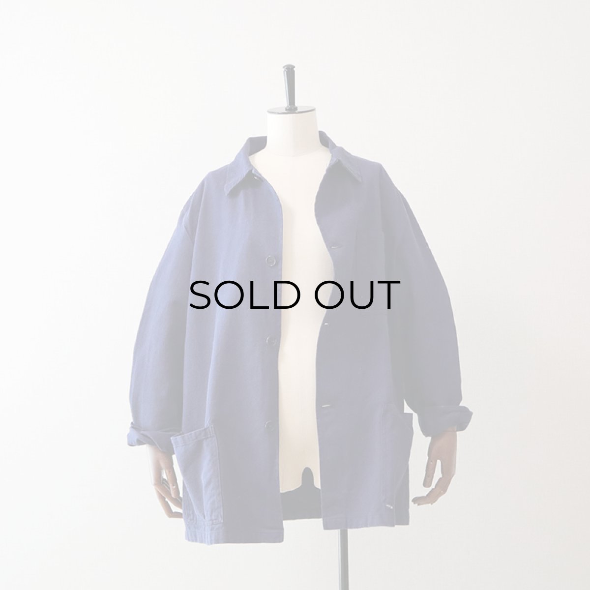 画像13: OLD VALENTINI COTTON TWILL ITALIAN WORK JACKET (13)