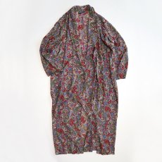 画像2: 〜70's octopus RAYON ALL OVER PATTERN ROBE (2)