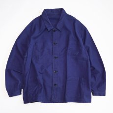 画像1: OLD FRENCH MILITARY COTTON TWILL WORK JACKET (1)