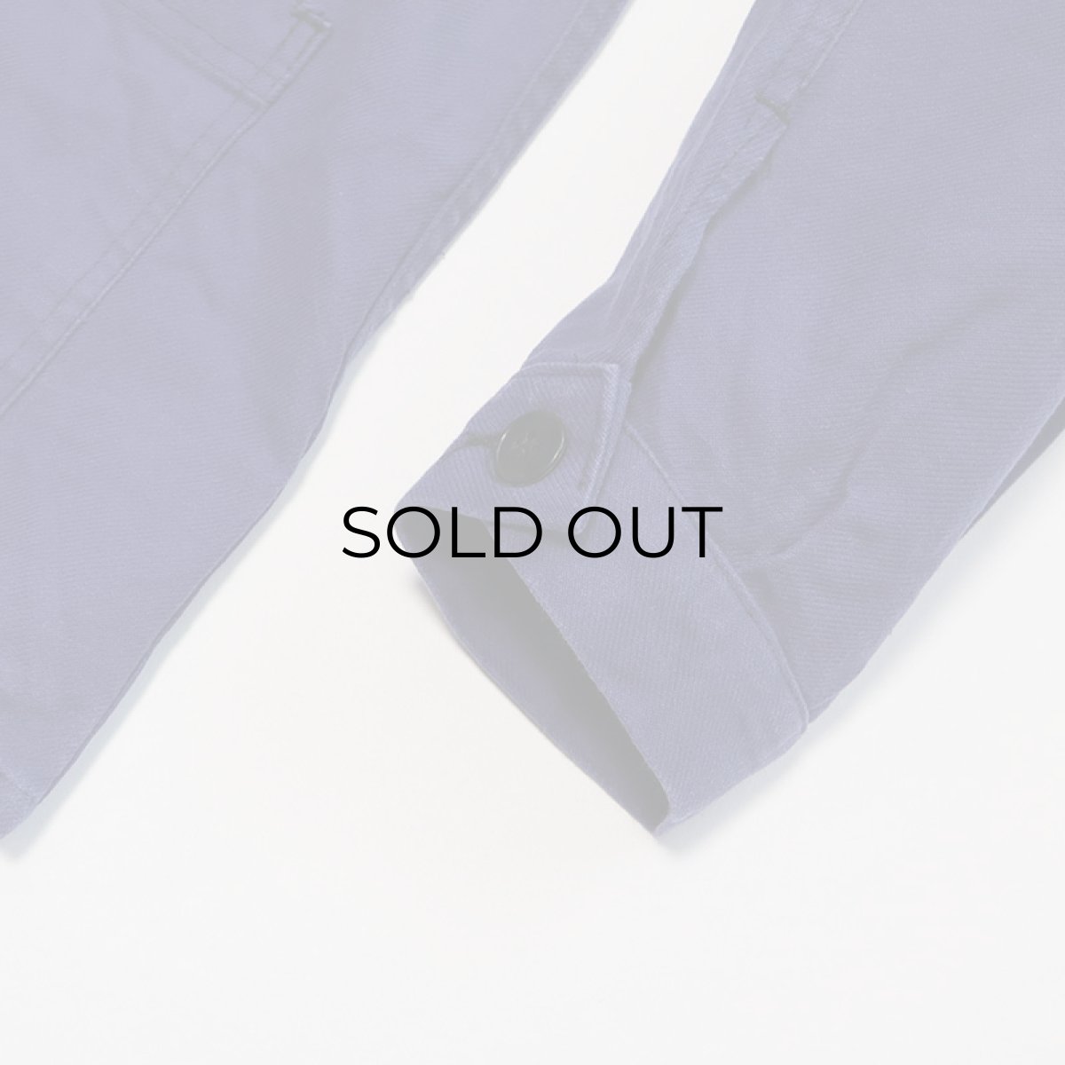 画像5: OLD FRENCH MILITARY COTTON TWILL WORK JACKET (5)