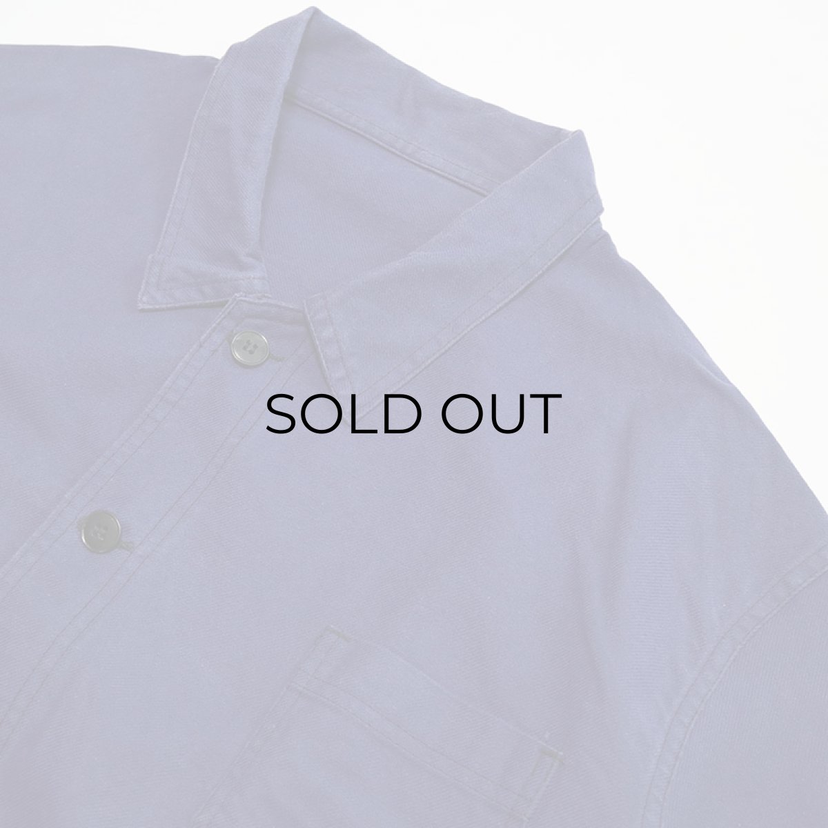 画像3: OLD FRENCH MILITARY COTTON TWILL WORK JACKET (3)