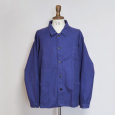 画像7: OLD FRENCH MILITARY COTTON TWILL WORK JACKET (7)