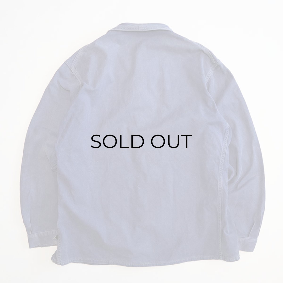 画像2: 〜70's FRENCH MILITARY COTTON TWILL WORK JACKET (2)