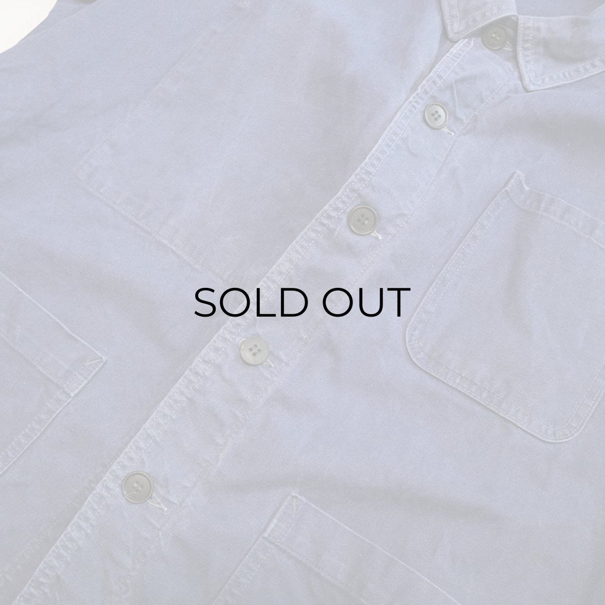 画像6: 〜70's FRENCH MILITARY COTTON TWILL WORK JACKET (6)