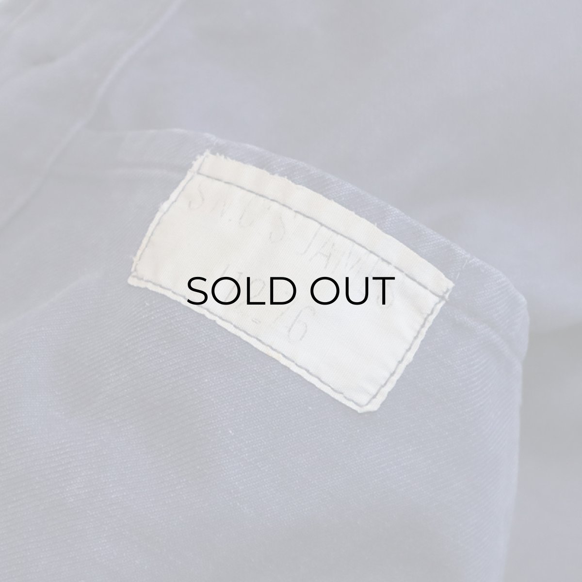 画像7: 〜70's FRENCH MILITARY COTTON TWILL WORK JACKET (7)