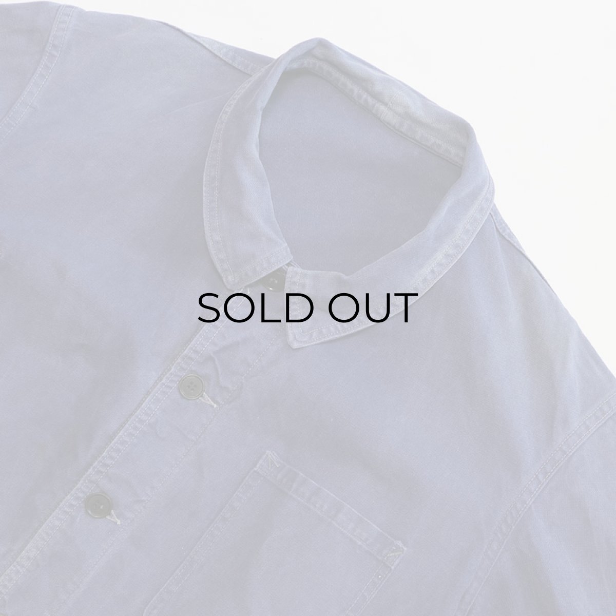 画像5: 〜70's FRENCH MILITARY COTTON TWILL WORK JACKET (5)