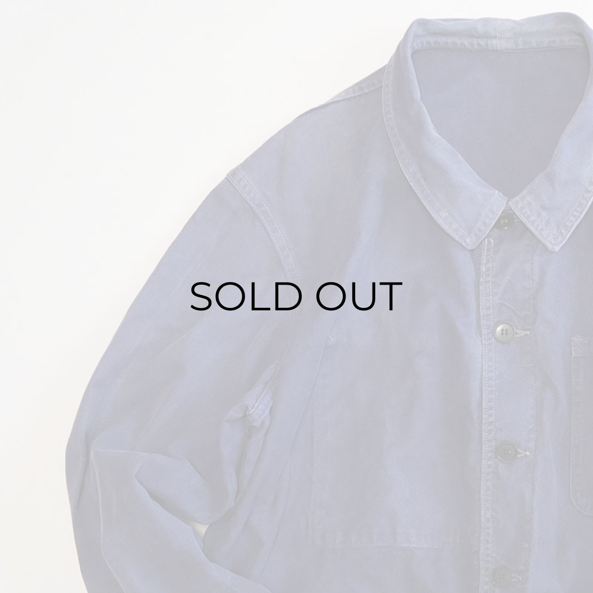 画像3: 〜70's FRENCH MILITARY COTTON TWILL WORK JACKET (3)