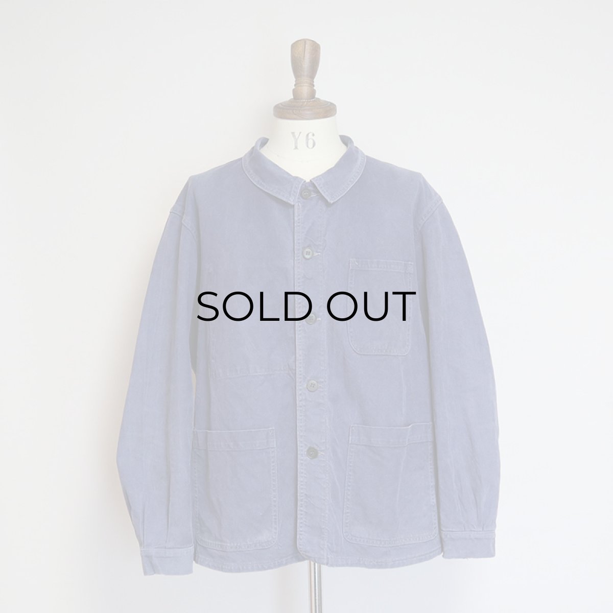 画像12: 〜70's FRENCH MILITARY COTTON TWILL WORK JACKET (12)