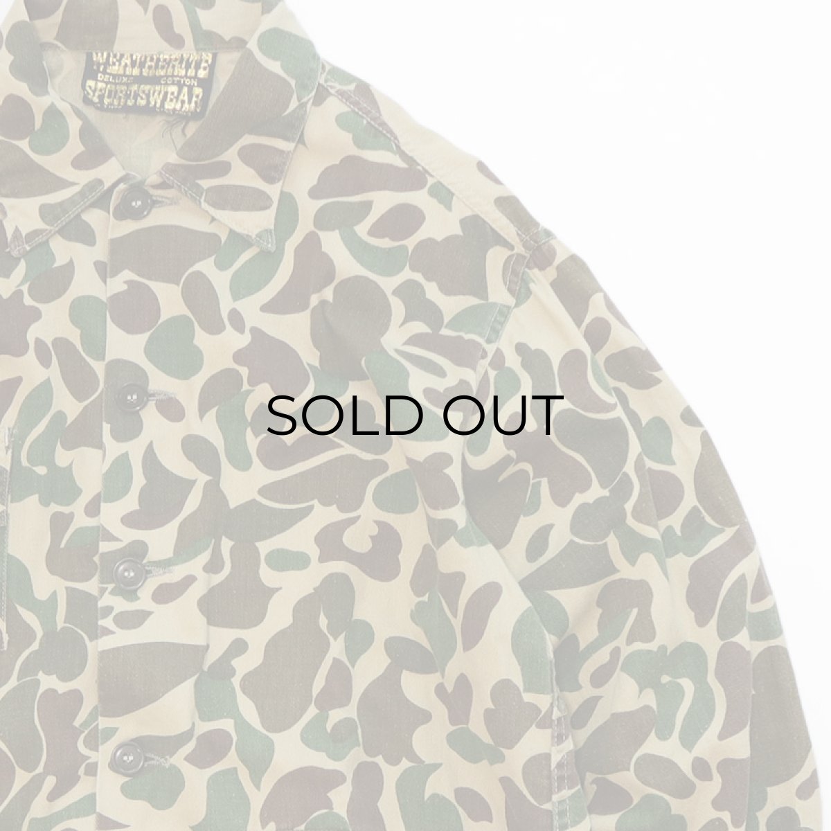 画像3: OLD WEATHERITE SPORTSWEAR COTTON PRINT DUCK HUNTER CAMOUFLAGE HUNTING JACKET (3)