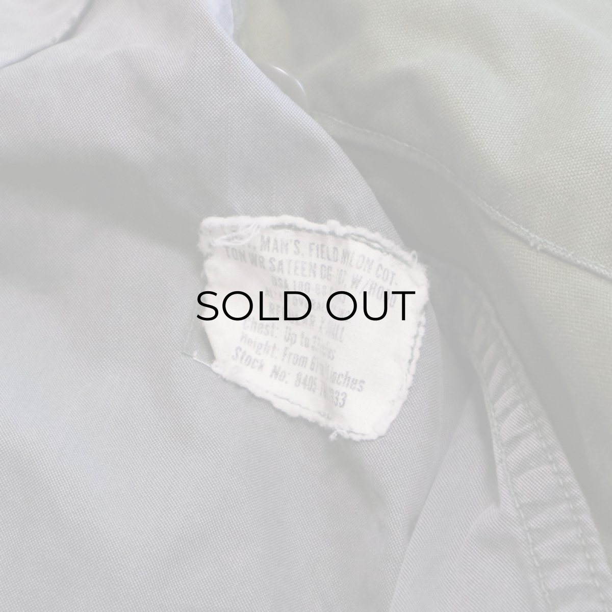 画像13: 60's US MARINE CORPS M-65 COTTON NYLON SATEEN FIELD JACKET "GRAY LINING" "REGULAR - X-SMALL" (13)