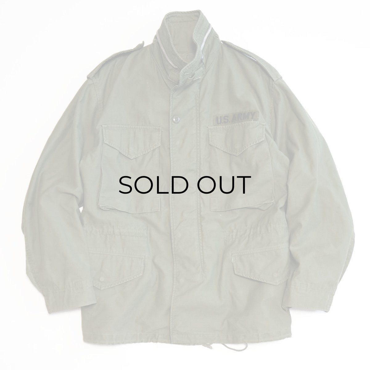 画像1: 60's US ARMY M-65 COTTON NYLON SATEEN FIELD JACKET (1)