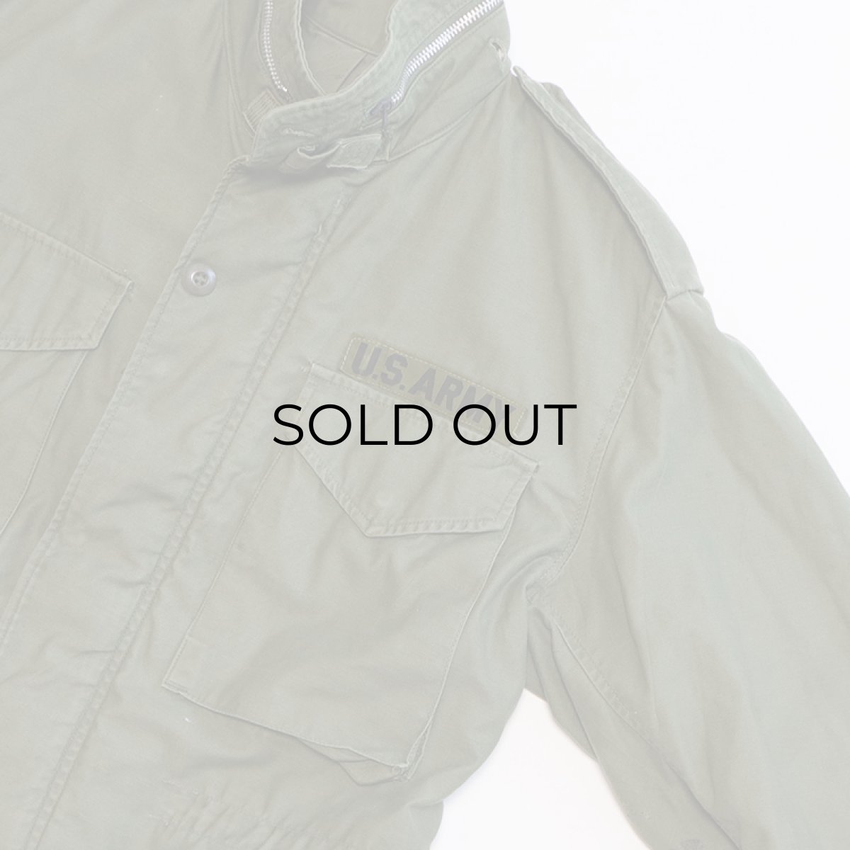 画像4: 60's US ARMY M-65 COTTON NYLON SATEEN FIELD JACKET (4)