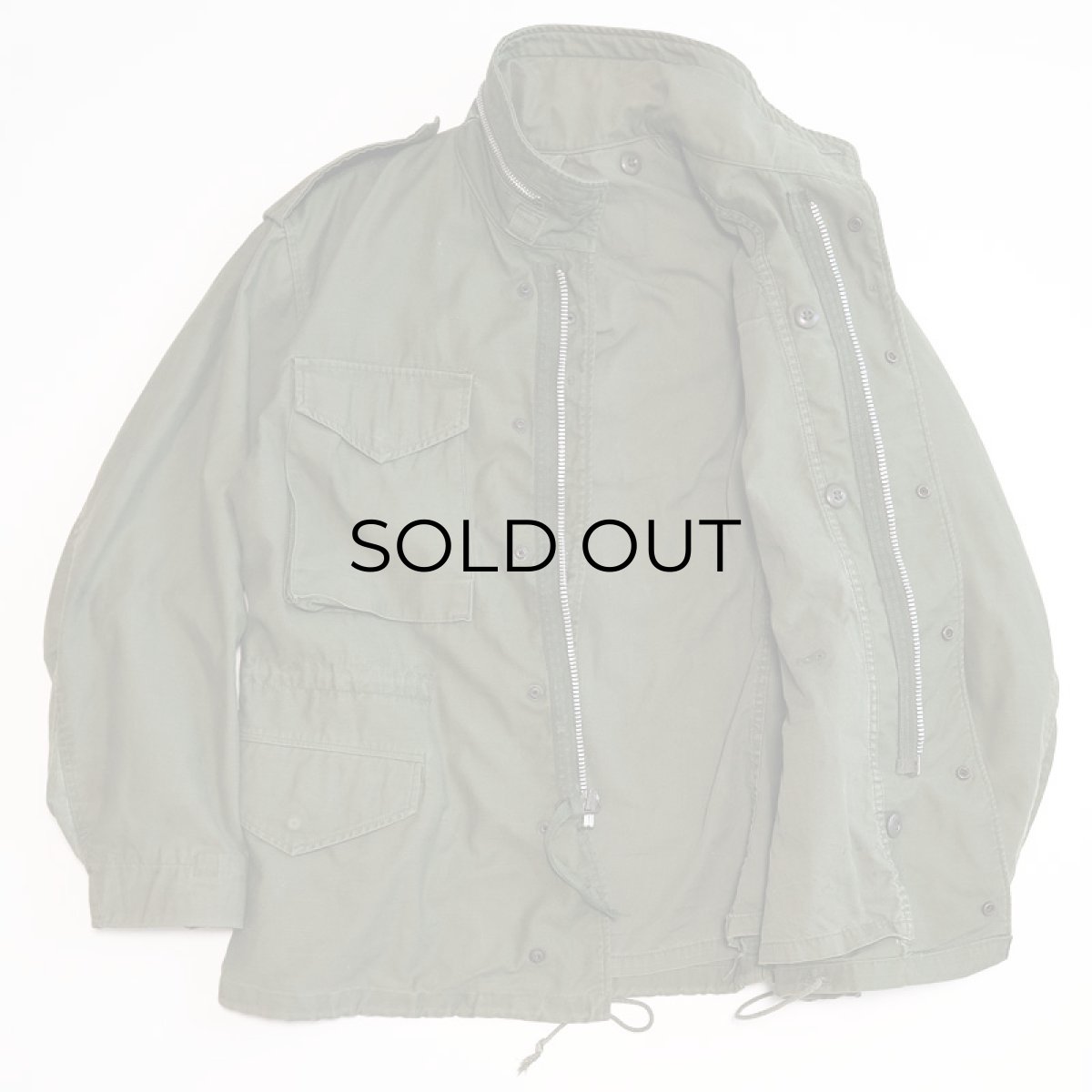 画像2: 60's US ARMY M-65 COTTON NYLON SATEEN FIELD JACKET (2)