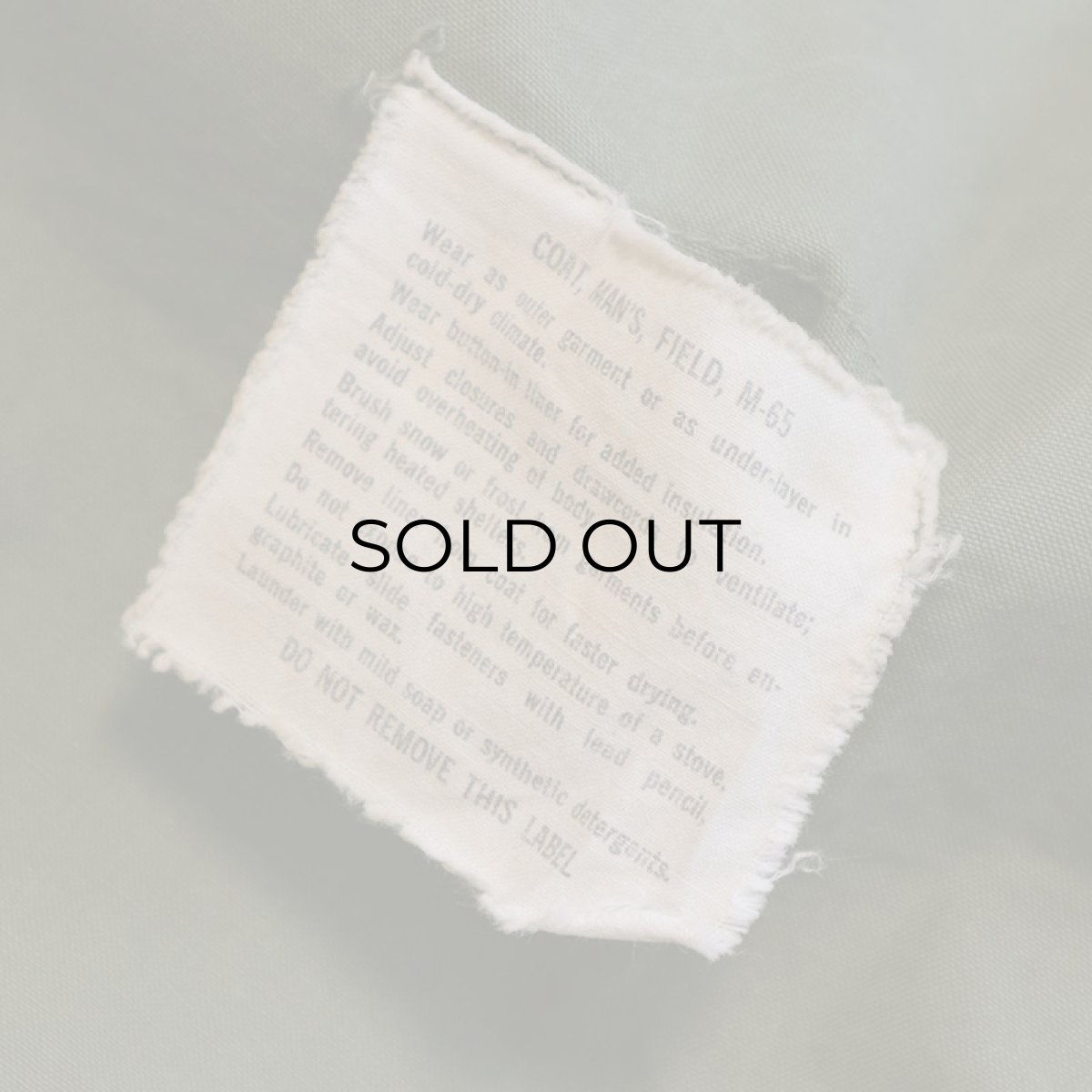 画像12: 60's US ARMY M-65 COTTON NYLON SATEEN FIELD JACKET (12)