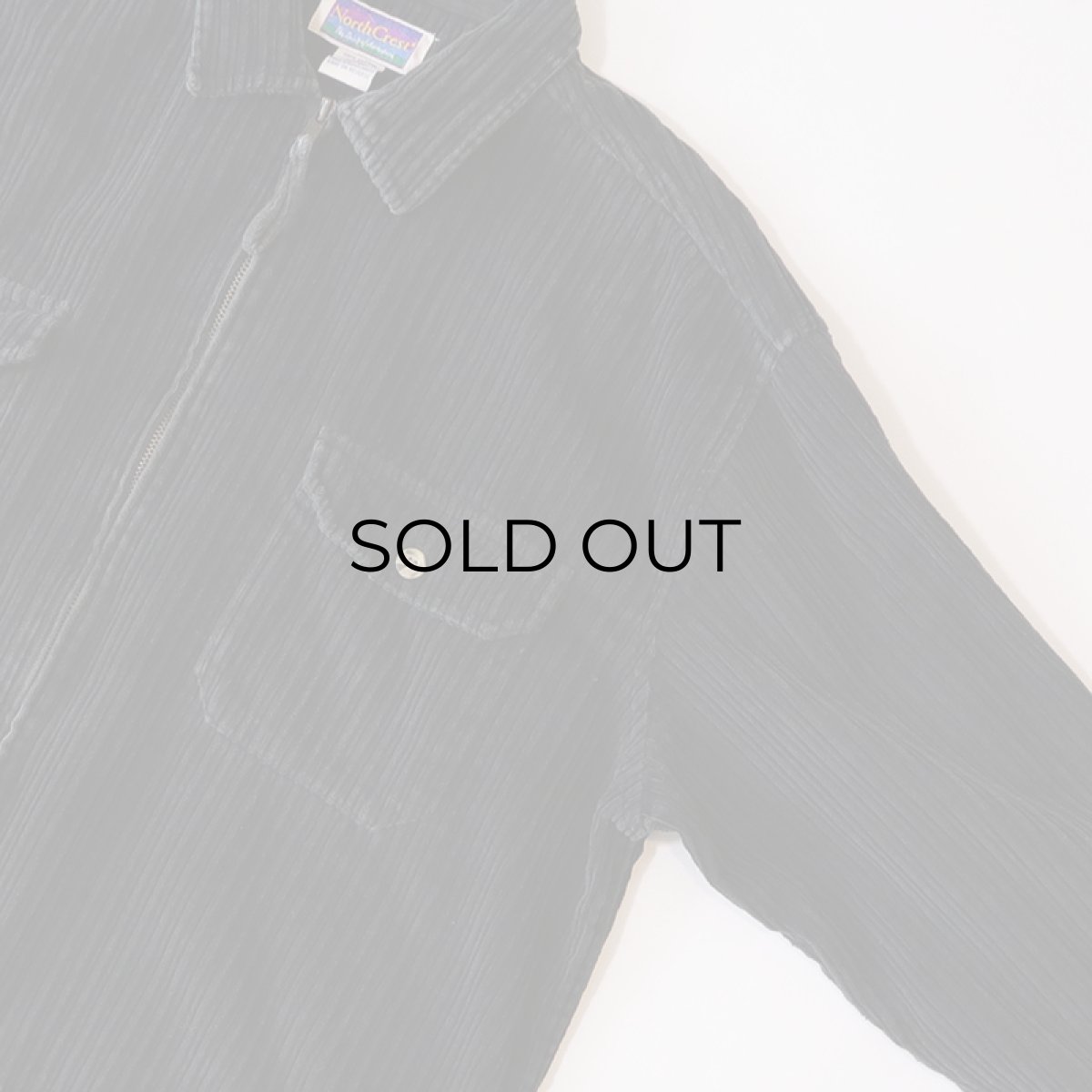 画像3: 90's NorthCrest COTTON WIDE WALE CORDUROY ZIP SHIRT JACKET (3)