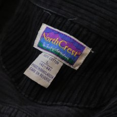 画像6: 90's NorthCrest COTTON WIDE WALE CORDUROY ZIP SHIRT JACKET (6)