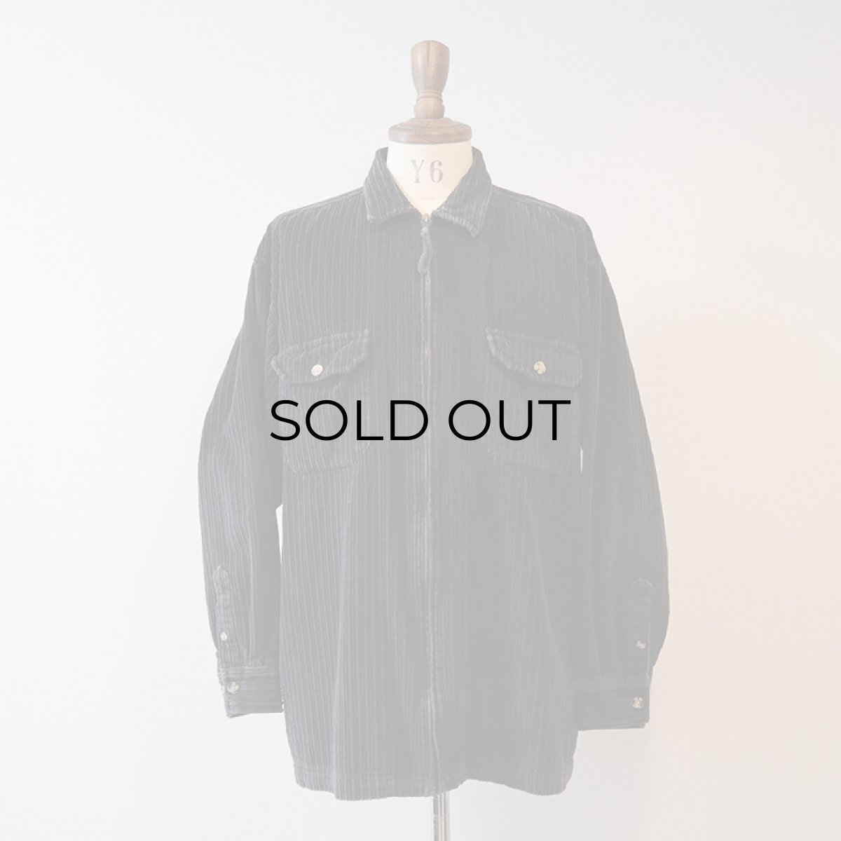 画像9: 90's NorthCrest COTTON WIDE WALE CORDUROY ZIP SHIRT JACKET (9)