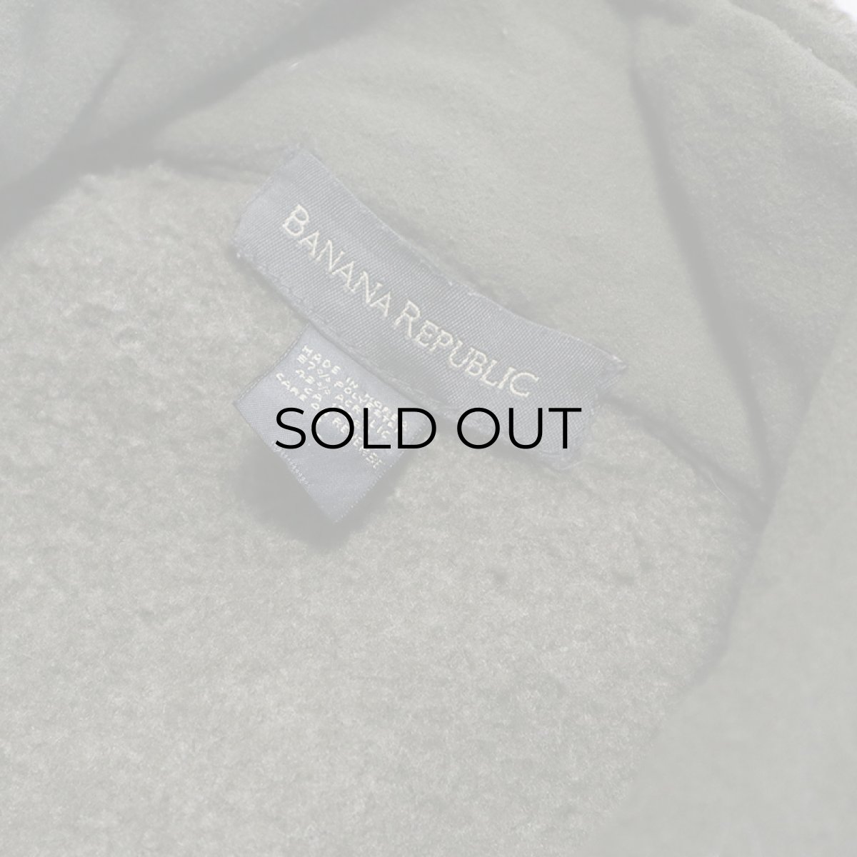 画像7: 90's BANANA REPUBLIC FLEECE HALF ZIP PULLOVER JACKET (7)