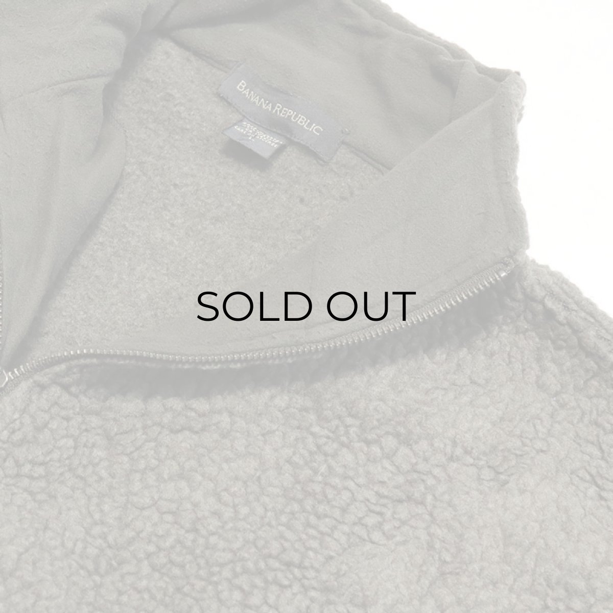 画像5: 90's BANANA REPUBLIC FLEECE HALF ZIP PULLOVER JACKET (5)