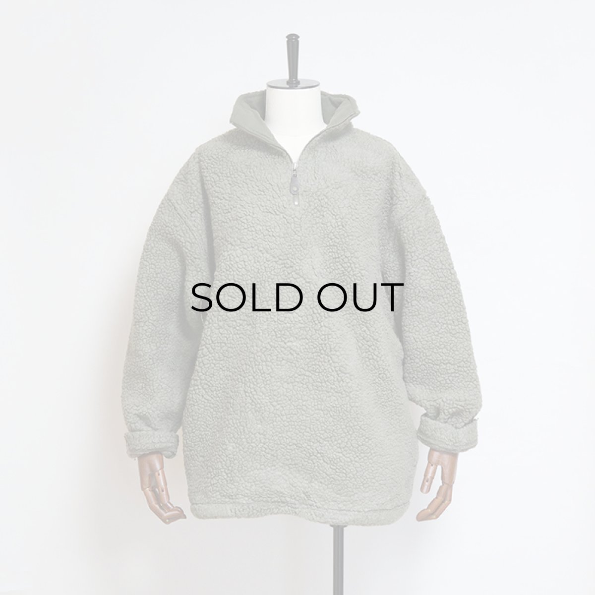 画像9: 90's BANANA REPUBLIC FLEECE HALF ZIP PULLOVER JACKET (9)