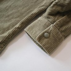 画像5: 90's BADGE COTTON WIDE WALE CORDUROY ZIP SHIRT JACKET (5)