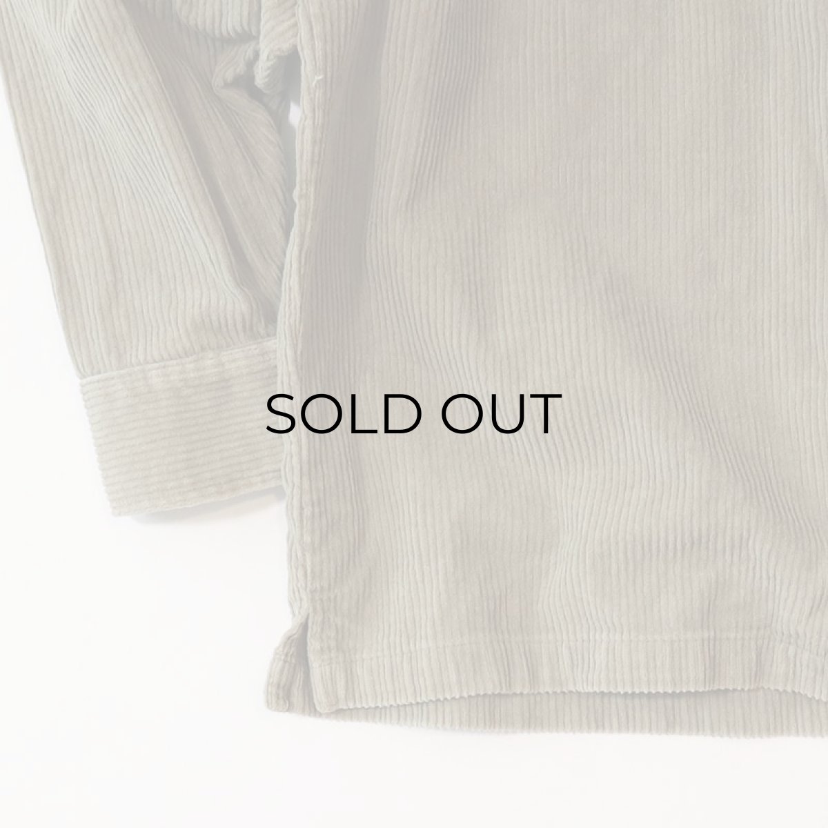 画像4: 90's BADGE COTTON WIDE WALE CORDUROY ZIP SHIRT JACKET (4)