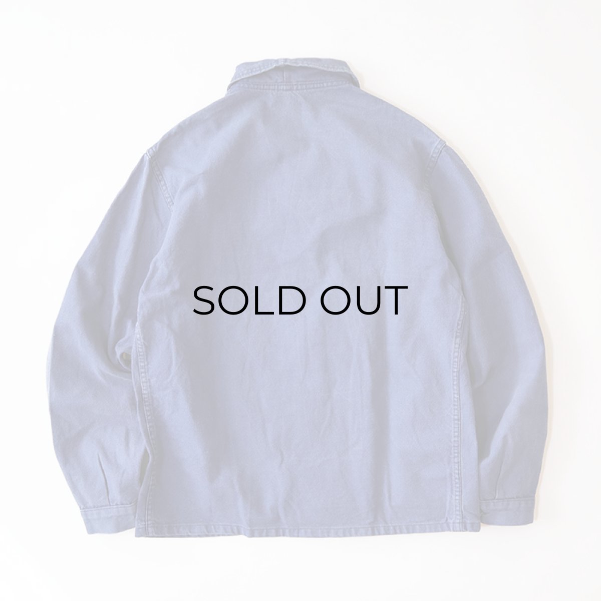 画像3: OLD UNKNOWN BRAND COTTON TWILL FRENCH WORK JACKET (3)