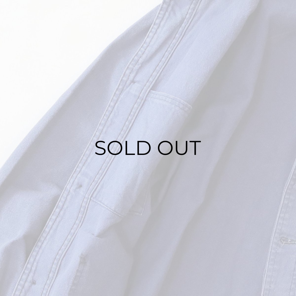 画像6: OLD UNKNOWN BRAND COTTON TWILL FRENCH WORK JACKET (6)