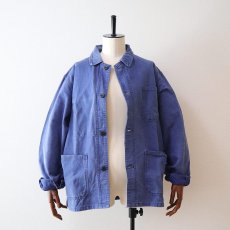 画像10: OLD UNKNOWN BRAND COTTON TWILL FRENCH WORK JACKET (10)