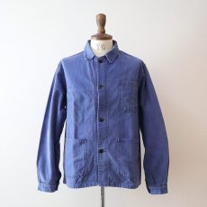 画像9: OLD UNKNOWN BRAND COTTON TWILL FRENCH WORK JACKET (9)