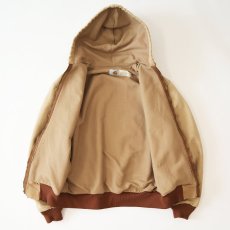 画像2: Carhartt "ACTIVE JACKET" COTTON DUCK THERMAL LINING ZIP HOODED WORK BLOUSON "MADE IN USA" (2)