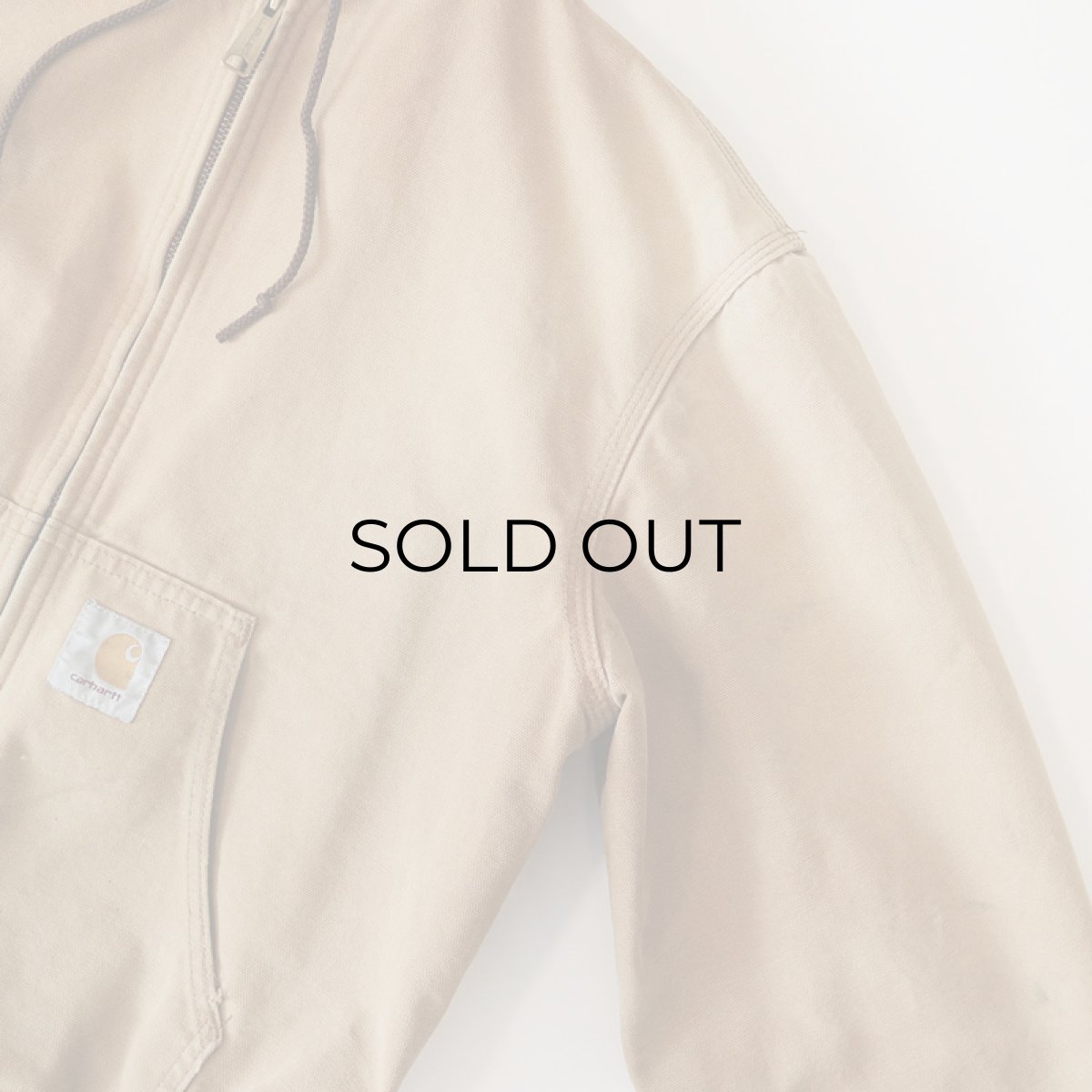 画像5: Carhartt "ACTIVE JACKET" COTTON DUCK THERMAL LINING ZIP HOODED WORK BLOUSON "MADE IN USA" (5)