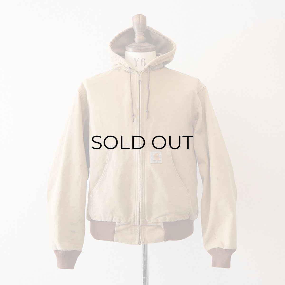 画像16: Carhartt "ACTIVE JACKET" COTTON DUCK THERMAL LINING ZIP HOODED WORK BLOUSON "MADE IN USA" (16)