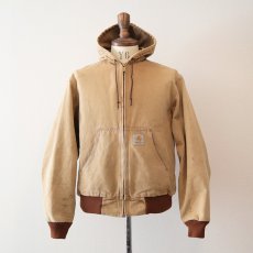 画像16: Carhartt "ACTIVE JACKET" COTTON DUCK THERMAL LINING ZIP HOODED WORK BLOUSON "MADE IN USA" (16)