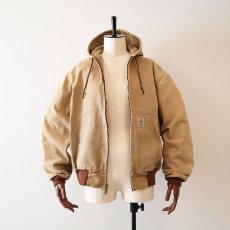 画像17: Carhartt "ACTIVE JACKET" COTTON DUCK THERMAL LINING ZIP HOODED WORK BLOUSON "MADE IN USA" (17)