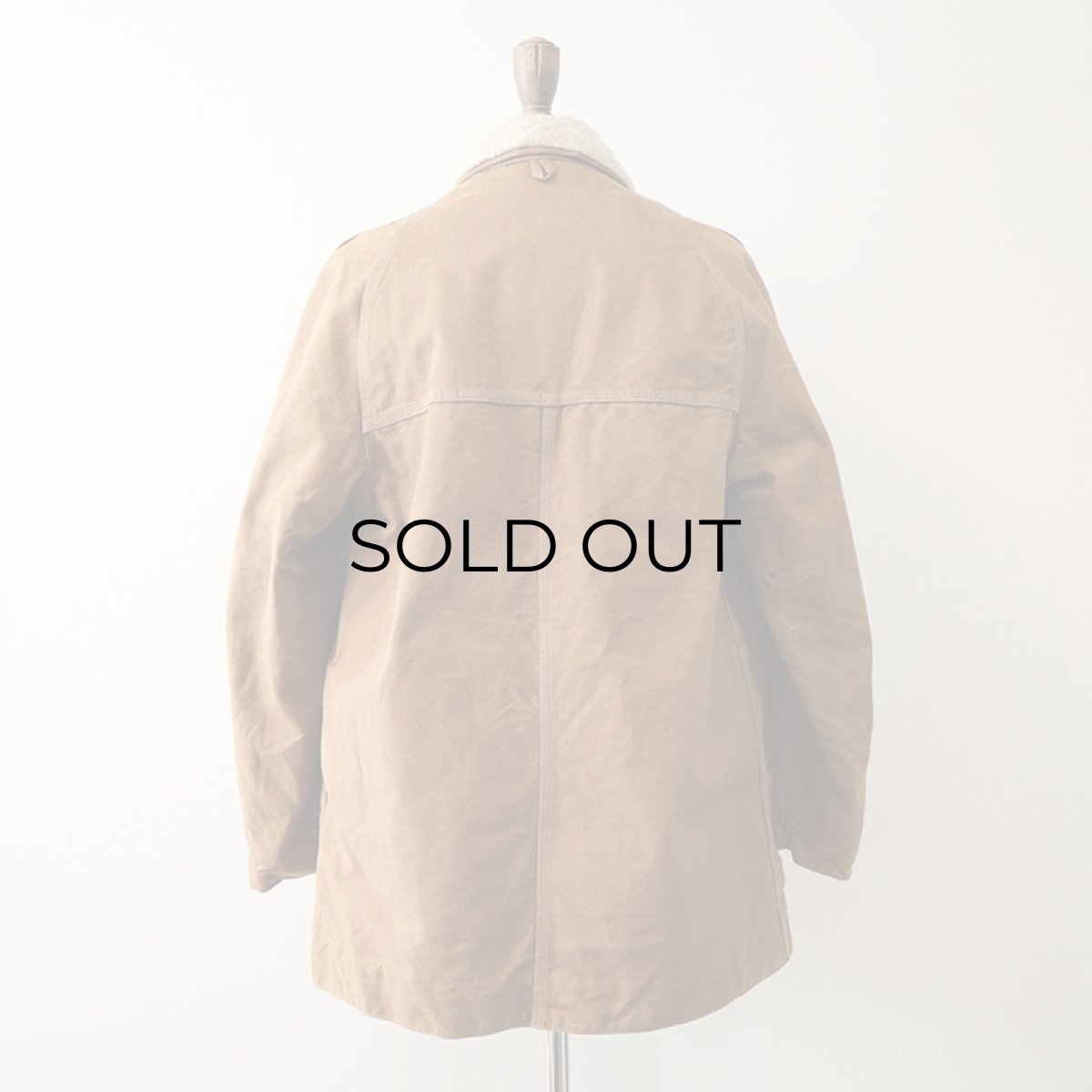 画像3: 〜70's UNKNOWN BRAND COTTON DUCK BOA LINING RANCH COAT (3)