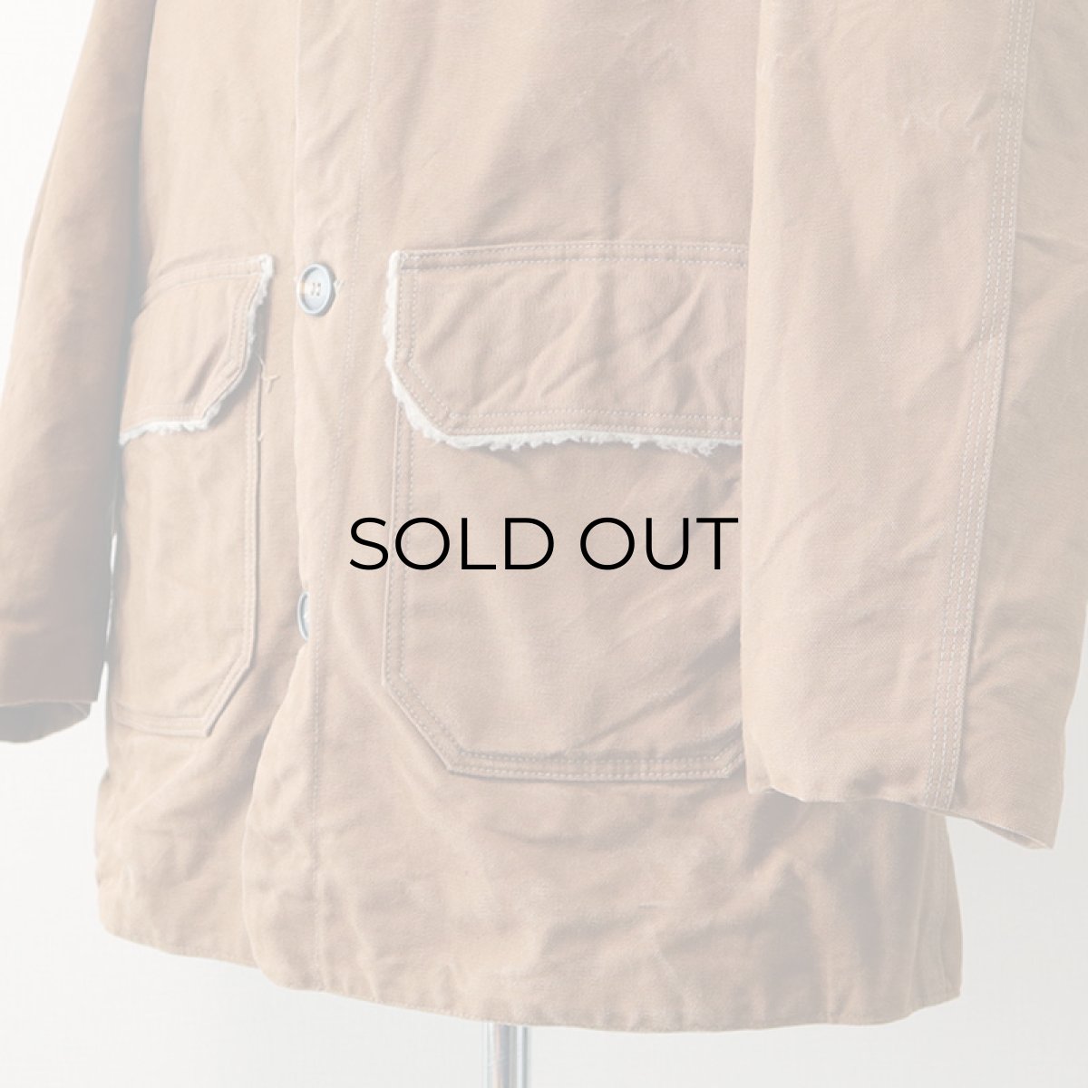 画像6: 〜70's UNKNOWN BRAND COTTON DUCK BOA LINING RANCH COAT (6)