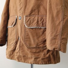 画像6: 〜70's UNKNOWN BRAND COTTON DUCK BOA LINING RANCH COAT (6)