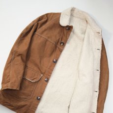 画像8: 〜70's UNKNOWN BRAND COTTON DUCK BOA LINING RANCH COAT (8)