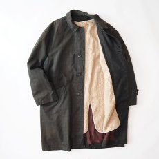 画像2: 〜60's UNKNOWN BRAND CHECK STAND FALL COLLAR COAT with BOA LINER (2)