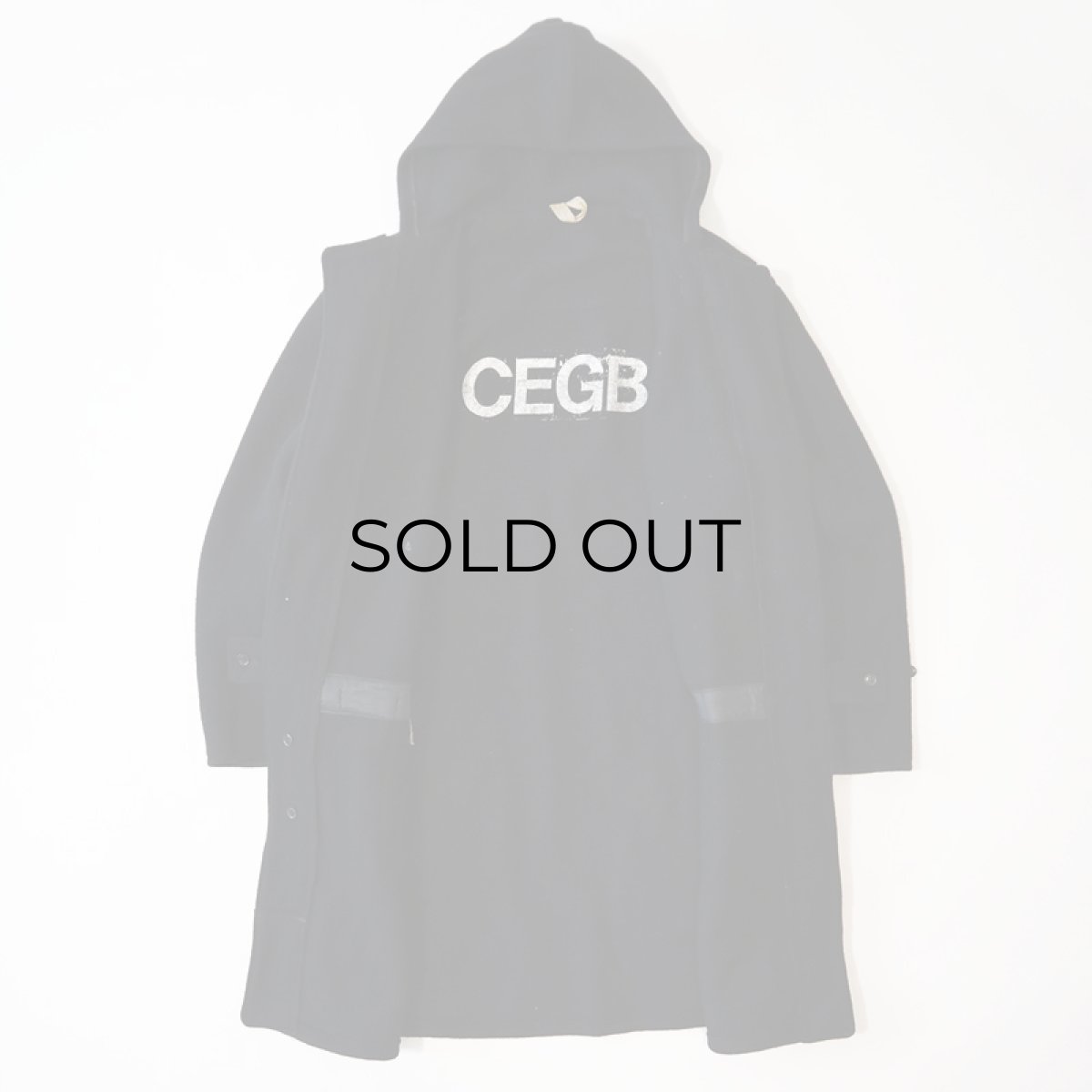 画像2: 〜70's ARTHUR MILLER WOOL MELTON DUFFLE COAT "CEGB" (2)