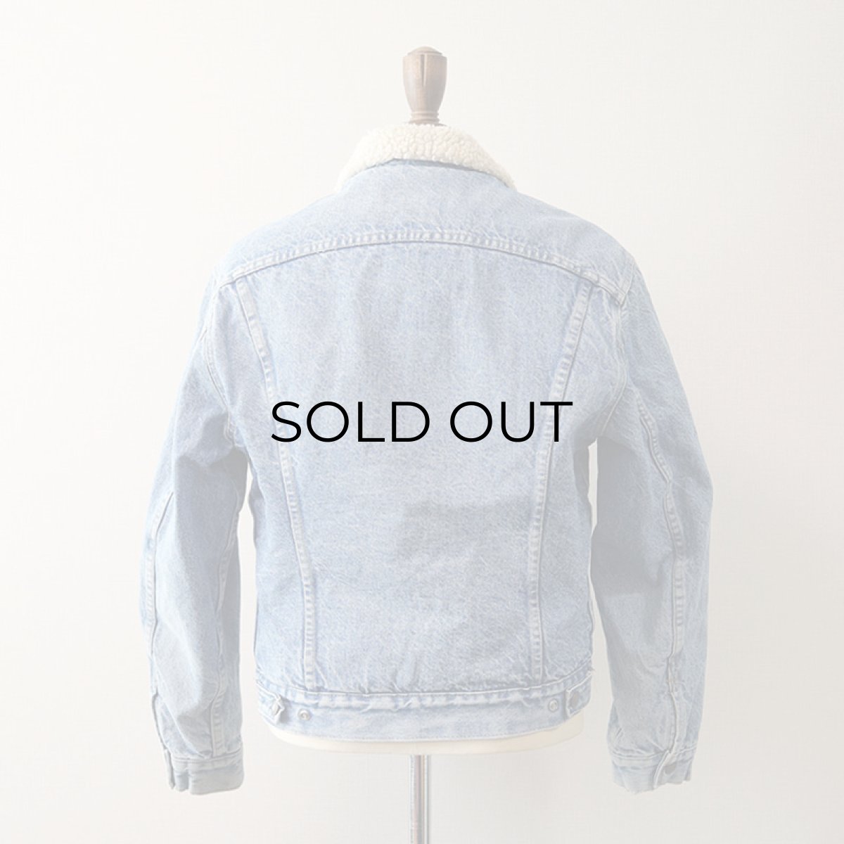 画像4: 70's Levi's 70605 DENIM BOA LINING TRUCKER JACKET (4)