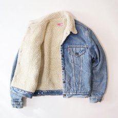 画像10: 70's Levi's 70605 DENIM BOA LINING TRUCKER JACKET (10)